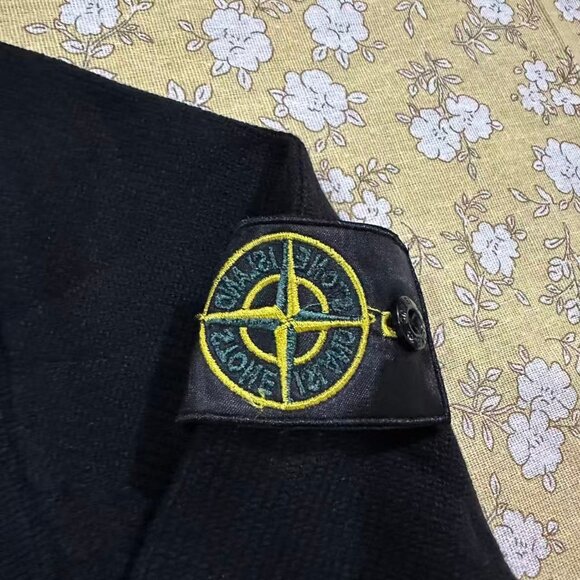 Stone Island Black V-Neck Knit Cardigan - Picture 3 of 8